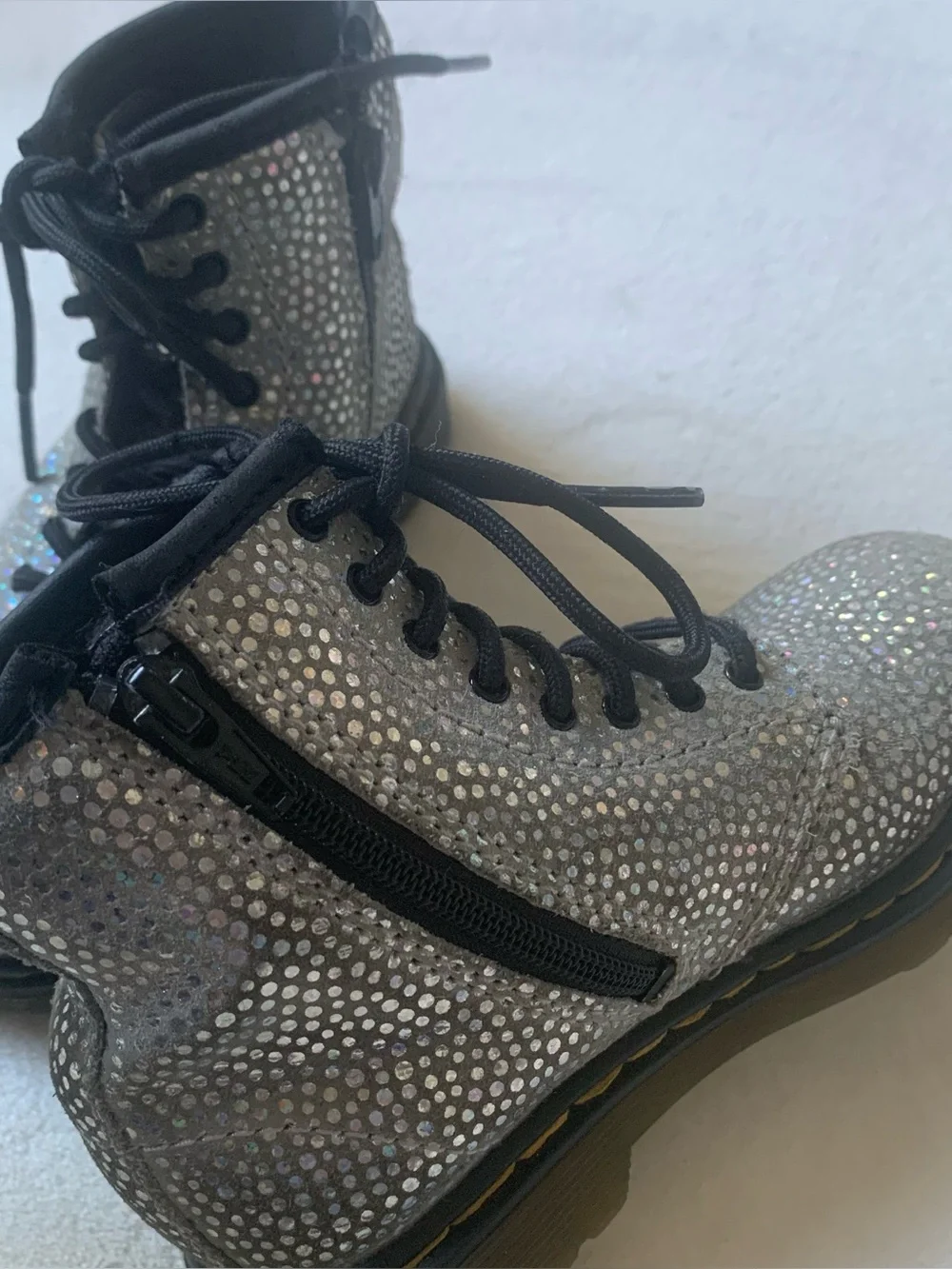 Dr. Martens Pascal Iridescent Toddler Boots Size 9
